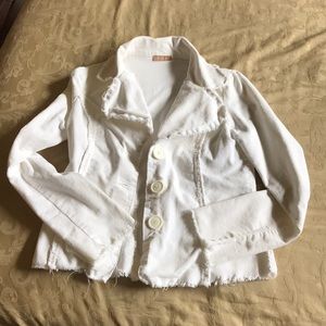 White corduroy jacket